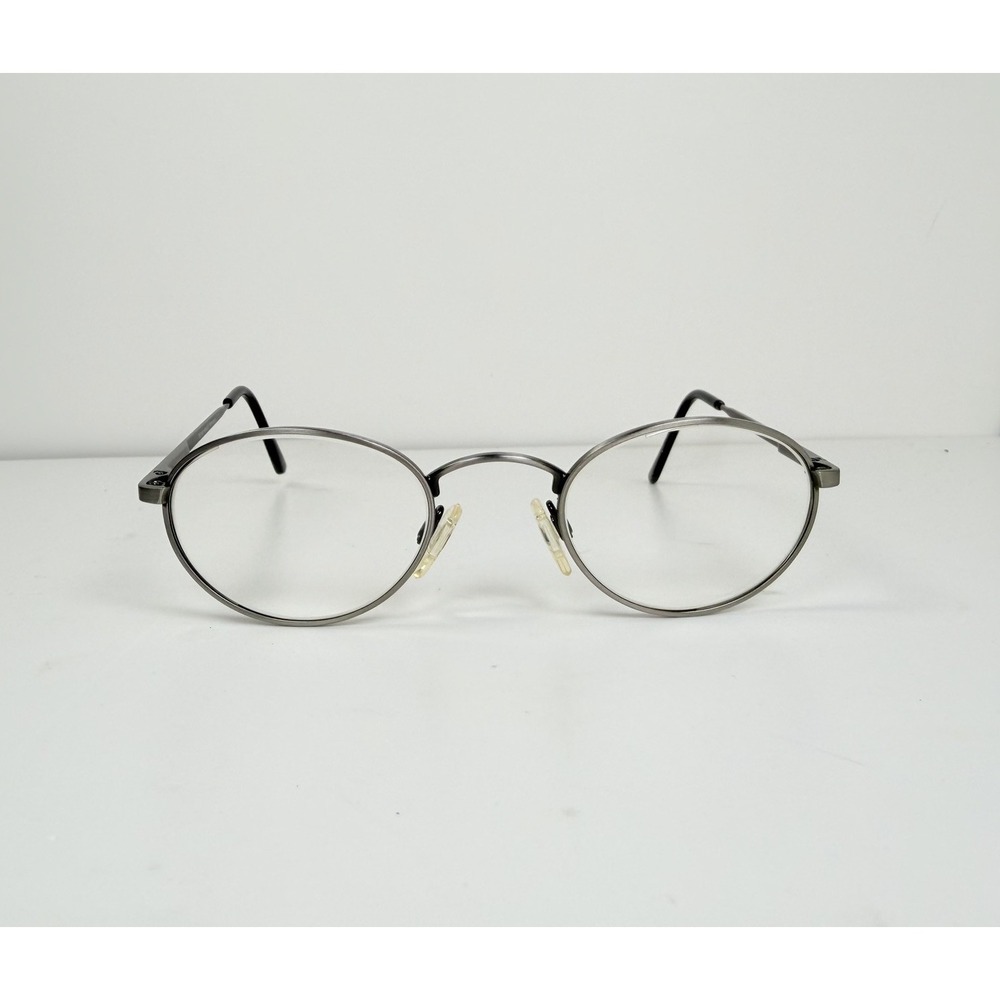 Randolph Engineering RE 801 Oval Metal Eyeglasses Frames Silver 46-22-140 Italy